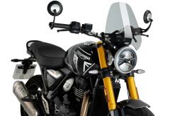 Puig Szélvédő Triumph Scrambler 400X / Speed 400 2024 (Sport), enyhén sötétített Puig Váz, idomok és járműkiegészítők Szélvédők és tartozékaik Szélvédők Motorkerékpár- és robogószélvédők