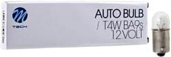 m-tech T4W 12V 4W BA9S izzó M-Tech Elektromos alkatrészek Világítás és fényjelzés Izzók Jelző- és műszerizzók BA9s bajonettzáras izzók