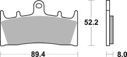 BREMBO utcai szintermetál fékbetétek - 07SU19LA BREMBO Fékrendszer és alkatrészei Fékbetétek, fékpofák és féktárcsák Tárcsafékbetétek