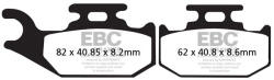 EBC Brakes EBC FA414TT fékbetét szett (1 tárcsához) EBC Brakes Fékrendszer és alkatrészei Fékbetétek, fékpofák és féktárcsák Tárcsafékbetétek