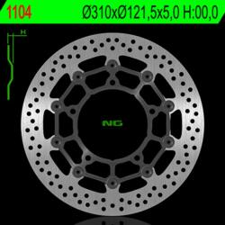 NG Brake Disc NG BRAKES Úszó - 1104 NG Brake Disc Fékrendszer és alkatrészei Fékbetétek, fékpofák és féktárcsák Féktárcsák
