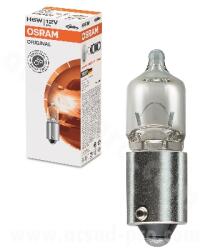 OSRAM 12V-6W H6W BAX9S eltolásos érintkezős fehér halogén izzó (egyenként) OSRAM Elektromos alkatrészek Világítás és fényjelzés Izzók Jelző- és műszerizzók BAX9s/BAY9s jelzőizzók