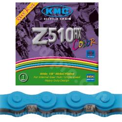 KMC Z510HX fekete-nano BMX lánc 1 sebességes 112 szem, kék KMC Egyéb járművek Kerékpározás Kerékpár-alkatrészek Kerékpárláncok és lánctartozékok Kerékpárláncok