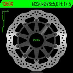 NG Brake Disc NG BRAKES Petal Lebegő féktárcsa - 1260XG NG Brake Disc Fékrendszer és alkatrészei Fékbetétek, fékpofák és féktárcsák Féktárcsák