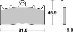 BREMBO utcai szinterelt fémbetétek - 07GR62LA BREMBO Fékrendszer és alkatrészei Fékbetétek, fékpofák és féktárcsák Tárcsafékbetétek