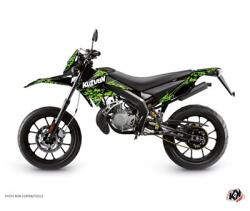 KUTVEK Predator 50 DRD Xtreme 2010-2017 50cc motorkerékpár matrica szett, fekete-zöld KUTVEK Váz, idomok és járműkiegészítők Matricák és járműdekoráció Egyéb matricák és dekorációs elemek