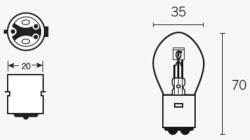 TECNIUM S2 izzók 12V 40/45W - 10 db TECNIUM Elektromos alkatrészek Világítás és fényjelzés Izzók Egyéb foglalatú járműizzók