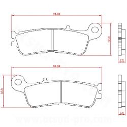 BREN Brenta Offroad fékbetét első Yamaha 125-250-450 YZ 2021> / Fantic XE / XX / XXE 125-250-450cc 2021> (BR6227) BREN Fékrendszer és alkatrészei Fékbetétek, fékpofák és féktárcsák Tárcsafékbetétek