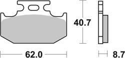 BREMBO Off-Road TT Karbon-Kerámia Fékbetétek - 07KA12TT BREMBO Fékrendszer és alkatrészei Fékbetétek, fékpofák és féktárcsák Tárcsafékbetétek
