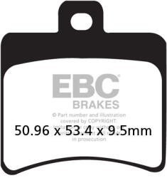 EBC Brakes EBC FA298 fékbetét garnitúra (1 tárcsához) EBC Brakes Fékrendszer és alkatrészei Fékbetétek, fékpofák és féktárcsák Tárcsafékbetétek