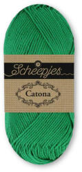 Scheepjes Catona 099 Pine - friss fenyőzöld pamut fonal - 50 gramm