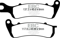 EBC Brakes EBC FA727 fékbetét szett (1 tárcsához) EBC Brakes Fékrendszer és alkatrészei Fékbetétek, fékpofák és féktárcsák Tárcsafékbetétek
