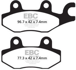 EBC Brakes EBC FA165TT fékbetét (1 tárcsához, szett) EBC Brakes Fékrendszer és alkatrészei Fékbetétek, fékpofák és féktárcsák Tárcsafékbetétek