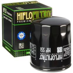 Hiflofiltro HF551 olajszűrő Hiflofiltro Motoralkatrészek Motorolajozási rendszer Olajszűrők és olajpumpák Motorolajszűrők és szűrőbetétek