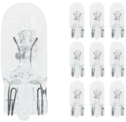 Flösser 12V 5W W5W W2, 1x9, 5D átlátszó ék izzó (irányjelzőhöz, 10 db/csomag) FLOSSER Elektromos alkatrészek Világítás és fényjelzés Izzók Jelző- és műszerizzók W2.1x9.5d/T10 üvegtalpas izzók