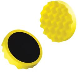 BOLL profilozott polírozó szivacs közepesen lágy sárga 150mm - Tépőzáras