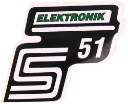 OEM Standard S51 elektronikai fólia / matrica zöld Simson S51-hez OEM Standard Váz, idomok és járműkiegészítők Matricák és járműdekoráció Egyéb matricák és dekorációs elemek