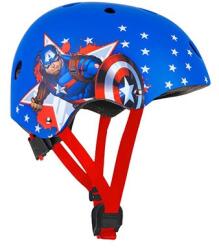 DISNEY V3 Captain America gyermek kerékpáros sisak, állítható méret (54-58), dobozos kiszerelés DISNEY Egyéb járművek Kerékpározás Kerékpáros védelem Kerékpáros sisakok