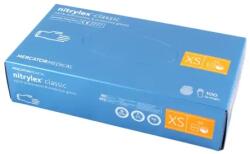 MERCATOR NITRYLEX CLASSIC púdermentes nitril kesztyű kék XS 100 db