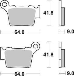 BREMBO off-road szinterelt fémbetétek - 07BB27SD BREMBO Fékrendszer és alkatrészei Fékbetétek, fékpofák és féktárcsák Tárcsafékbetétek