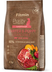 Fitmin Purity Puppy & Starter Beef Grain Free kölyökkutyáknak szánt eledel 2 kg