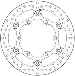 BREMBO Serie Oro Úszó Féknyereg - 78B40848 BREMBO Fékrendszer és alkatrészei Fékbetétek, fékpofák és féktárcsák Féktárcsák