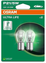m-tech Osram UltraLife 7528ULT-2BL 12V 21/5W P21/5W izzó M-Tech Elektromos alkatrészek Világítás és fényjelzés Izzók Jelző- és műszerizzók BAY15d/P21/5W fék- és hátsólámpa-izzók