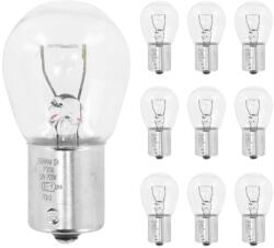 OSRAM 12V 21W P21W BA15S átlátszó izzó (hátsó/féklámpa), 10 darabos csomag OSRAM Elektromos alkatrészek Világítás és fényjelzés Izzók Jelző- és műszerizzók BA15s jelzőizzók