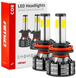 AMiO LED fényszóró izzók H8/H9/H11 COB 4Side