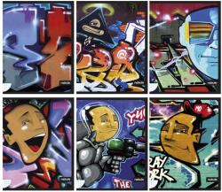 Nebulo Füzet kockás NEBULO A/4 40 lapos Graffiti (NR-N1-GRAFFITI-A4) - papir-bolt