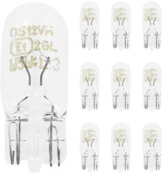 OSRAM 12V 5W W5W szabvány izzó, W2, 1x9, 5D lábbal, átlátszó (parkolófény), 10 db/csomag OSRAM Elektromos alkatrészek Világítás és fényjelzés Izzók Jelző- és műszerizzók W2.1x9.5d/T10 üvegtalpas izzók