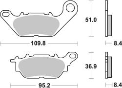 BREMBO Street Carbon Ceramic fékbetétek - 07YA28CC BREMBO Fékrendszer és alkatrészei Fékbetétek, fékpofák és féktárcsák Tárcsafékbetétek