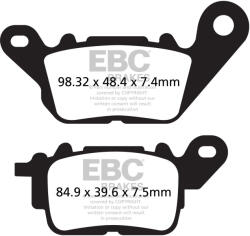 EBC Brakes EBC SFA694 Első fékbetét szett robogóhoz (1 tárcsához) EBC Brakes Fékrendszer és alkatrészei Fékbetétek, fékpofák és féktárcsák Tárcsafékbetétek