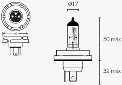TECNIUM H5 Izzók 12V 60/55W TECNIUM Elektromos alkatrészek Világítás és fényjelzés Izzók Egyéb foglalatú járműizzók