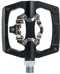 SWITCH Gravel/VTT pedál - automata vagy standard, CNC alumínium, fekete, 90 x 90 mm (Shimano SPD kompatibilis) (pár) SWITCH Egyéb járművek Kerékpározás Kerékpár-alkatrészek Kerékpár-pedálok
