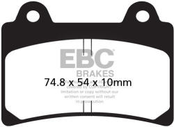 EBC Brakes EBC FA123V V-PAD fékbetét (1 tárcsához) EBC Brakes Fékrendszer és alkatrészei Fékbetétek, fékpofák és féktárcsák Tárcsafékbetétek