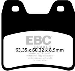 EBC Brakes EBC FA348HH erősített fékbetét szett (1 tárcsához) EBC Brakes Fékrendszer és alkatrészei Fékbetétek, fékpofák és féktárcsák Tárcsafékbetétek