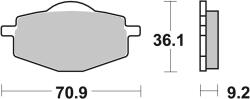 BREMBO terepjáró szinterelt fémbetétek - 07YA14SD BREMBO Fékrendszer és alkatrészei Fékbetétek, fékpofák és féktárcsák Tárcsafékbetétek