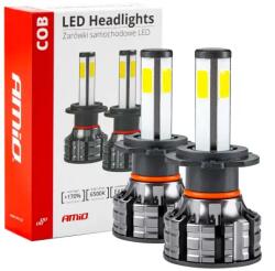 AMiO LED fényszóró izzók H7 COB 4Side