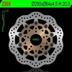 NG Brake Disc NG BRAKES Petal Lebegő - 239X NG Brake Disc Fékrendszer és alkatrészei Fékbetétek, fékpofák és féktárcsák Féktárcsák