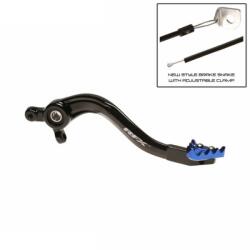 RFX Pro ST Hátsó Fékpedál Kemény Anodizált Fekete/Kék RFX Váz, idomok és járműkiegészítők Lábtartók és lábvezérlés Pedálok Motoros fékpedálok és közvetlen alkatrészeik