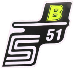 Standard Parts Matrica S51 B neon sárga Simson Standard Parts Váz, idomok és járműkiegészítők Matricák és járműdekoráció Egyéb matricák és dekorációs elemek