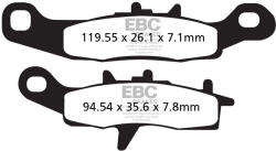EBC Brakes EBC FA258TT fékbetét (1 garnitúra/tárcsa) EBC Brakes Fékrendszer és alkatrészei Fékbetétek, fékpofák és féktárcsák Tárcsafékbetétek