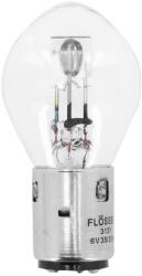 Flösser 6V 35/35W S2 BA20D átlátszó izzó (fényszóróhoz) - egységenként FLOSSER Elektromos alkatrészek Világítás és fényjelzés Izzók Fényszóróizzók BA20d kétizzószálas mopedizzók