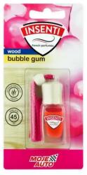 MOJE AUTO INSENTI WOOD BUBBLE GUM - Rágógumi illatú függő illatosító, 8 ml-es buborékfóliában
