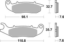 BREMBO Street Carbon Kerámia Fékbetétek - 07GR03CC BREMBO Fékrendszer és alkatrészei Fékbetétek, fékpofák és féktárcsák Tárcsafékbetétek