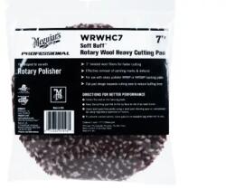 Meguiar's Meguiar Rotary Wool Heavy Cutting Pad 7" /175 mm - extra csiszoló gyapjú polírozó tárcsa rotációs polírozókhoz, 7"