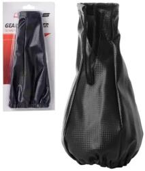 4CARS Sebességváltó karburkolat carbon genuine leather fekete