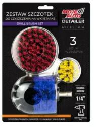 MOJE AUTO DETAILER Tisztítókefe készlet 3db