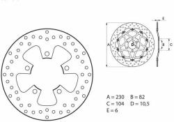 BREMBO Oro Fix féktárcsa - 68B40761 BREMBO Fékrendszer és alkatrészei Fékbetétek, fékpofák és féktárcsák Féktárcsák